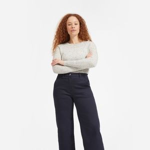 Everlane Cashmere Crew sweater in Frost Donegal